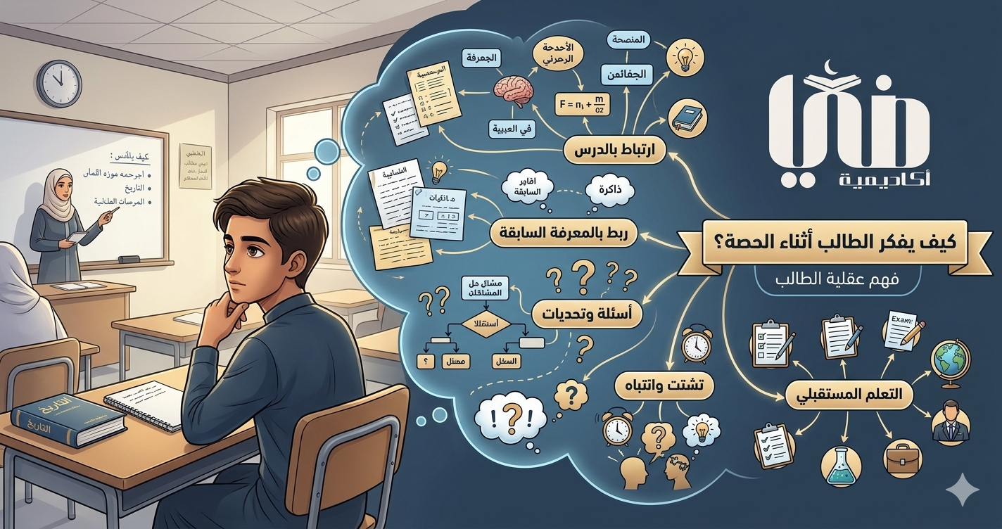 كيف يفكر الطالب أثناء الحصة؟ (فهم عقلية الطالب)