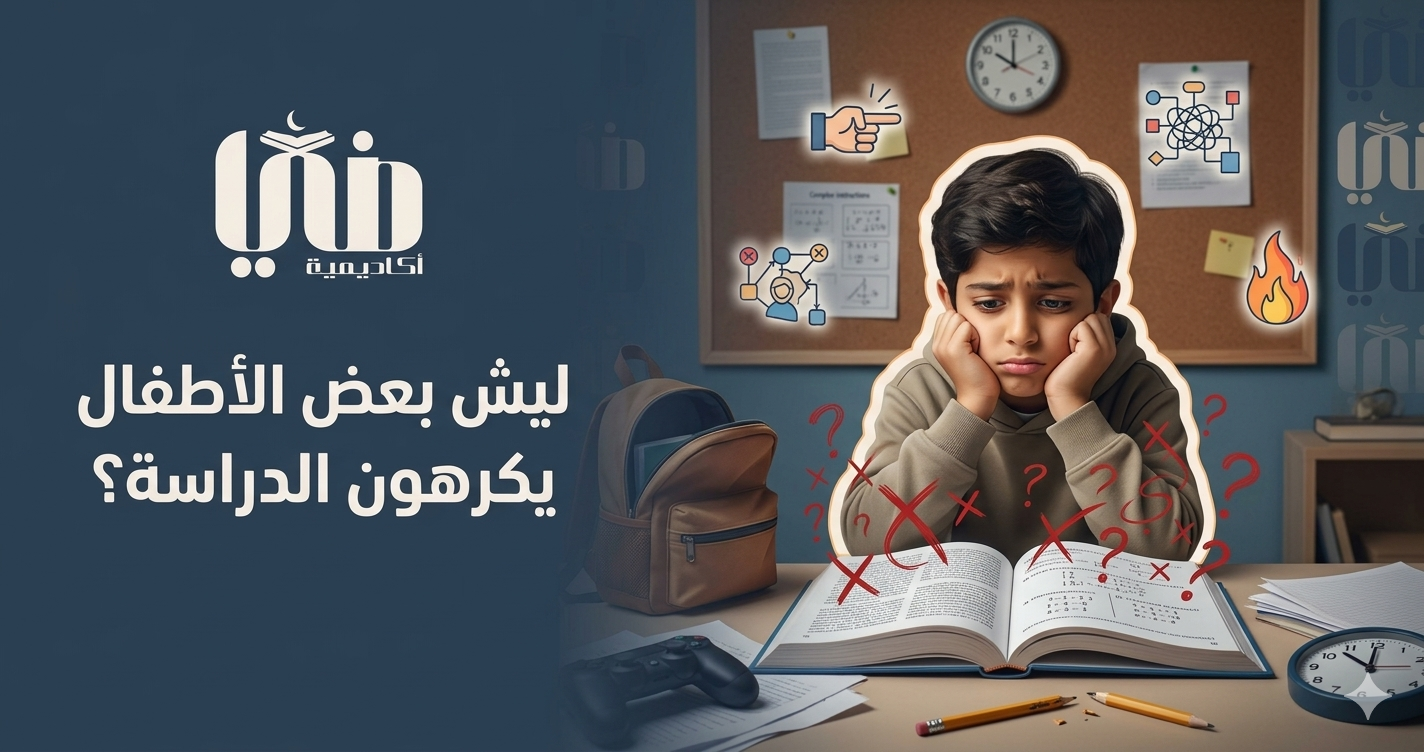 ليش بعض الأطفال يكرهون الدراسة؟
